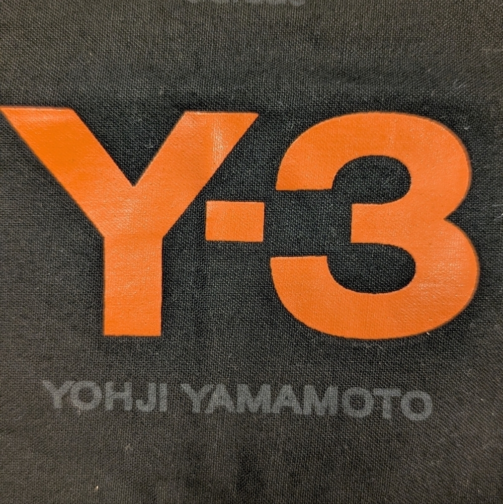 Y-3 Yohji Yamamoto Adidas Dust Bag Orange Black 14.5"x8" Storage Bag Authentic - Picture 3 of 4